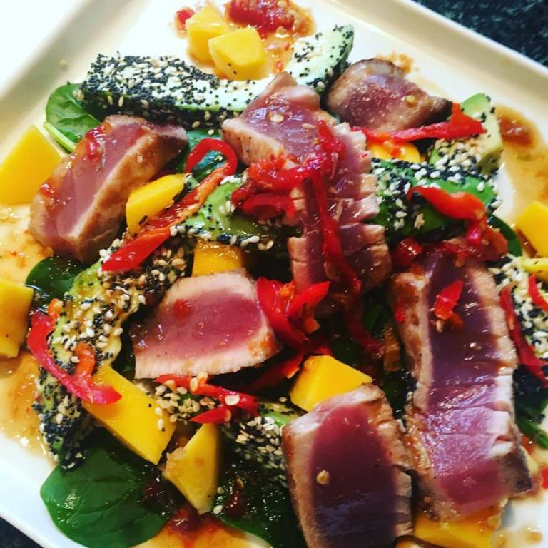 SearedTunaWSesameAvocadoAMango